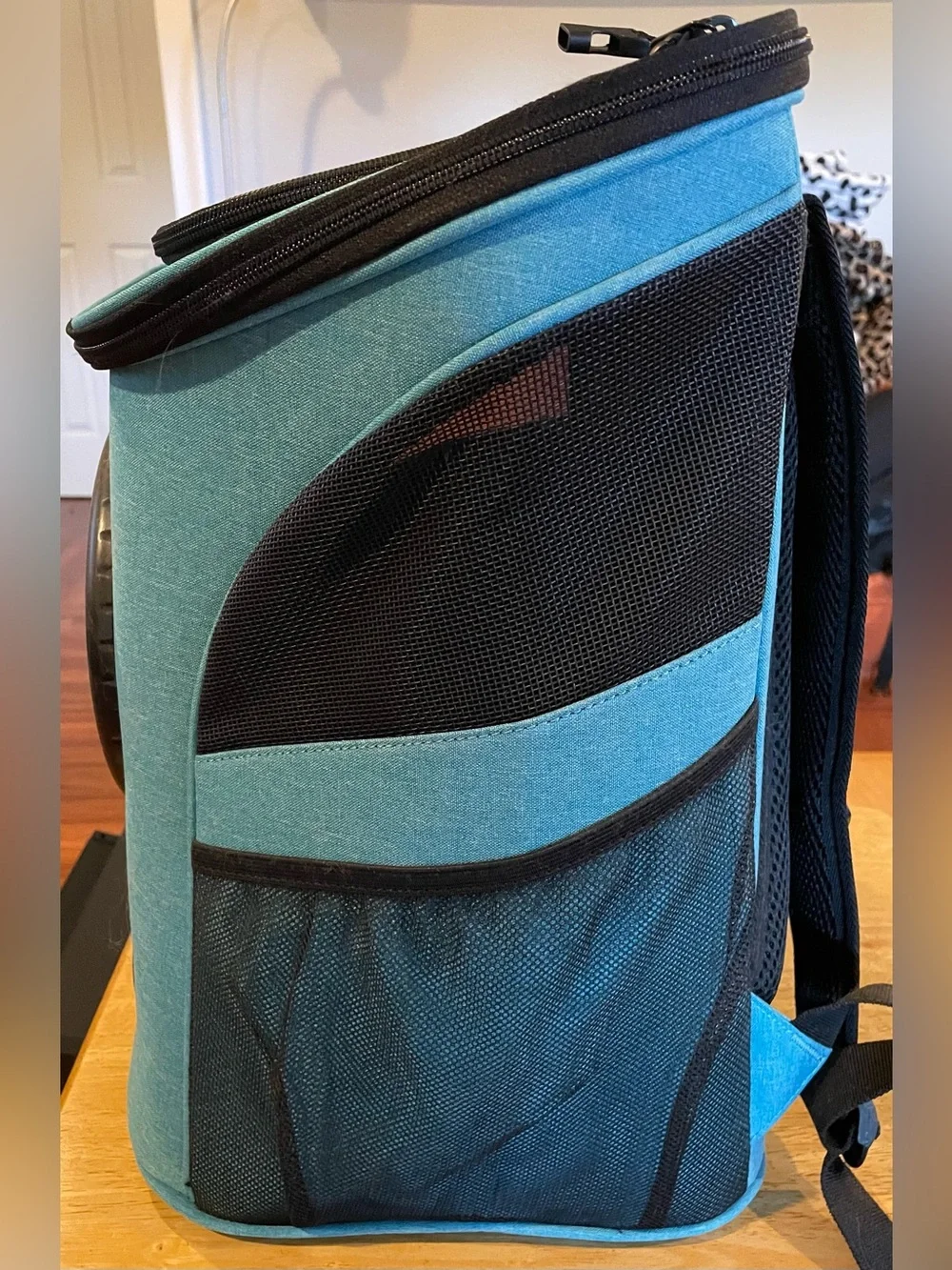 Travel Cat 'The Fat Cat' backpack | New (new) | Aqua & Black
